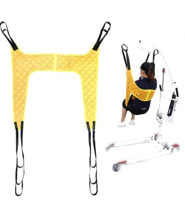 Patient Lift Sling for Sitting Patient Aid Sit to Stand Transport Patient Lift Sling Stand Assist Sling Divided Leg Patient Lift Sling Heavy Duty Transfer Sling OneSize