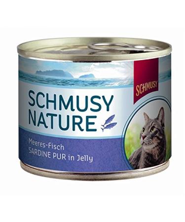 Schmusy | Nature Sea Fish Sardine Pure in Jelly | 12 x 185 g