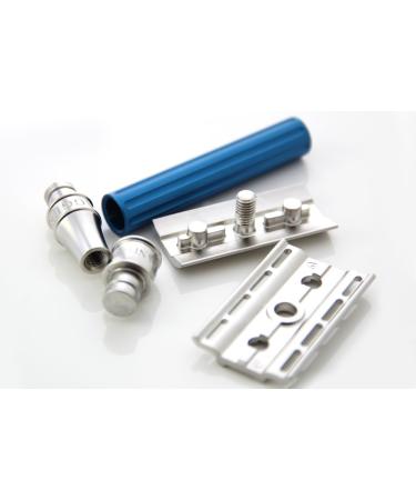 Buy Edwin Jagger DESSGA3BL 3ONE6 Stainless Steel Anodized Blue DE Razor - Premium Quality for a Smooth Shave | International Shipping Available - Buy Online on GoSupps.com