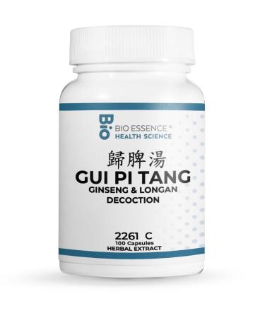 Bio Essence Health Science 2261C GUI Pi Tang/Ginseng & Longan Decoction 100 Capsules/Bottle (2 Bottles)