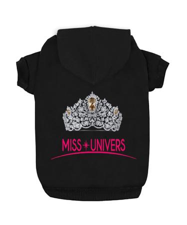 Dogs hoodies dog clothing clothes miss univers fleece sweater winter sweatshirt warm cotton care hoodie for small dogs medium large dogs xs black