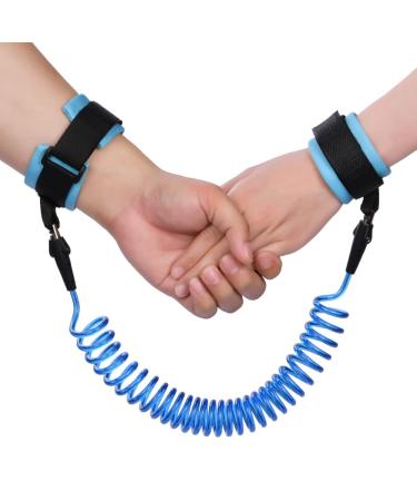 Aomig baby anti-lost belt 2.5 m anti-lost wrist belt leash for children baby children Safty anti-free walking children's linen wrist (blue) blue2 - Buy Online on GoSupps.com