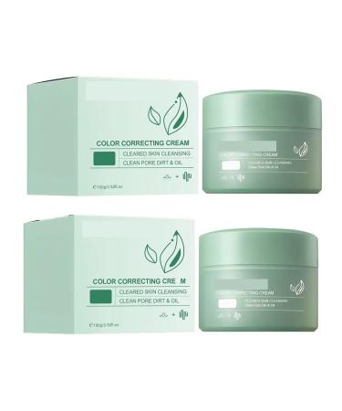 Color Correcting Treatment Cream Featuring An Ultra-lightweight Serum-like Texture This Powerful Formula Instantly Neutralizes Redness And Reveals A Luminous Glowing Complexion. (Color : 2Count (P 2count (Pack of 2)