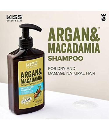 KISS Color & Care Argan & Macadamia Shampoo for Dry & Damaged Hair - 13.5 fl. oz | Buy Internationally - Buy Online on GoSupps.com