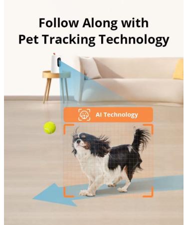 eufy Pet Camera: On-Device AI Tracking, 360 View, 1080p, Treat Dispenser, 2-Way Audio, Phone App - No Monthly Fee - Buy Online on GoSupps.com