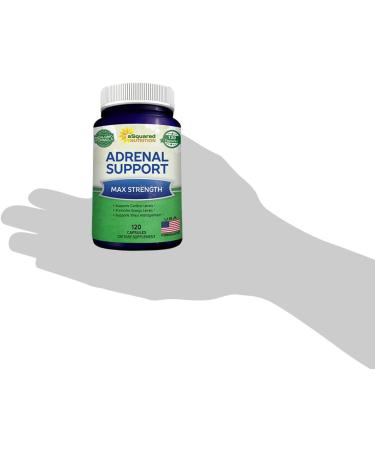 aSquared Nutrition Adrenal Support & Cortisol Manager Supplement (120 Capsules)-Adrenal Health w/Vitamin C Complex Pills to Support Fatigue & Stress Relief-Ashwagandha L-Tyrosine Rhodiola & Ginseng - Buy Online on GoSupps.com