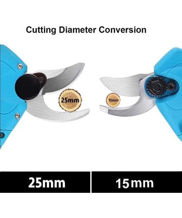 Electric Pruning Shears 16.8V 2Ah 0-25Mm Alloy Steel Professional Cordless Tree Branch Cutter Scissors Flowering Bushes Trimmers Small Gift - Buy Online on GoSupps.com