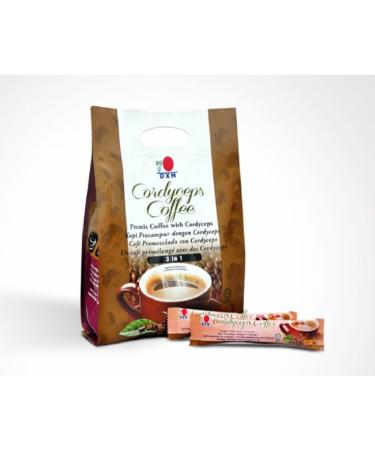 Coffee Premium base de champignon Cordyceps - Caf Original - 20 sachets x 21 grammes - Buy Online on GoSupps.com