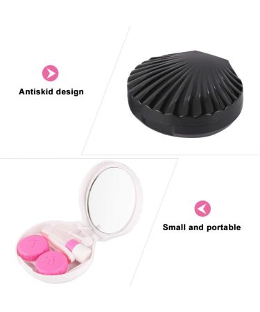 Milist Contact Lens Storage Case Set - 2 Plastic Containers with Mirror Design - Perfect Make-up Gift - Buy Online on GoSupps.com