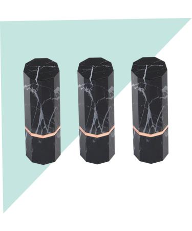 Buy 3pcs Fashion Lipstick Tube - Stylish Marbling Mini Lipstick Packaging | 0.04 Ounce Black - International Shipping Available - Buy Online on GoSupps.com