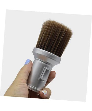 DOITOOL Body Powder Brush Broken Barber Brush Neck Duster Powder Applicator Hairdressing Brush Hairdressing Cleaning Brush Bronzer Brush for Face Neck Cleaning Brush Man Major Plastic 13.5x6cm Silver - Buy Online on GoSupps.com