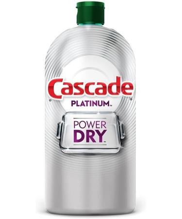 Cascade Platinum Rinse Aid 16 oz (155 loads) Unscented 16 Fl Oz (Pack of 1)