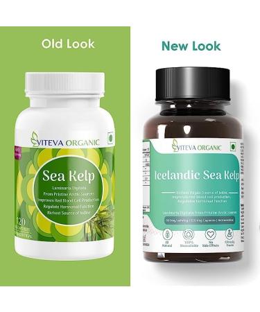 YHN Arctic Sea Kelp Capsules 600mg - 120 Veg Capsules | Laminaria Digitata | Rich in Iodine - Buy Online on GoSupps.com