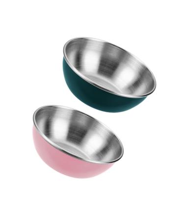 Zerodeko Mini Food Soy Sauce Dish 2pcs Seasoning Dish Soy Sauce Ketchup Stainless Steel Soybean Stainless Steel Bowl Sauce Bowls 8.3X8.3X2.8CM Assorted Color