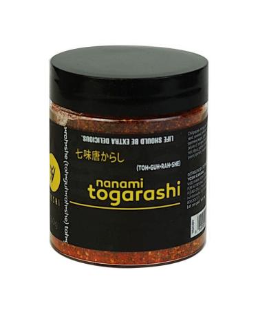 YOSHI ShichimiNanami 5-Spice Togarashi Dry Chili Blend Seasoning 60g (2.12oz)  Japanese Chile Spice Blend Use On Udon and Soba Dishes Potatoes Fries Steamed Vegetables Tuna Tartare and More