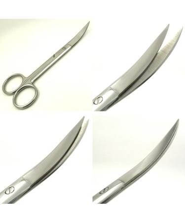 minkissy Facial Hair Men Curved Craft Cosmetics Curved for Eyebrows Nose Hair Trimmer Eyebrow Gauze Man Makeup medium Silver - Buy Online on GoSupps.com