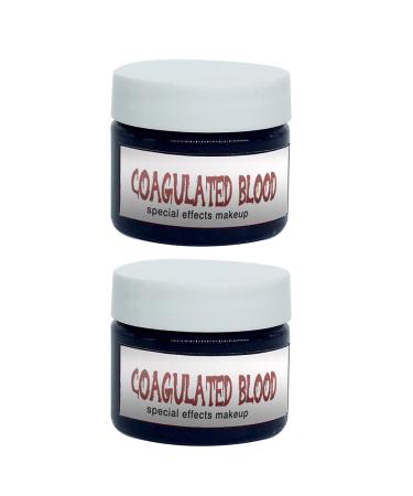 Solustre 2st fake plasma artificial blood-up Professional artificial blood Cunished blood gel synthetic blood for Halloween false scab blood effect-make-up kit scar honey honey main