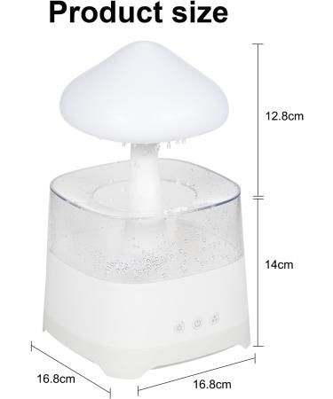 Kavolet Rain Cloud Humidifier with Remote Control - White Noise Aroma Diffuser | 3 Level Adjustable Night Light & 7 Color Changing Lights | Ideal for Bedroom and Office (White) - Buy Online on GoSupps.com