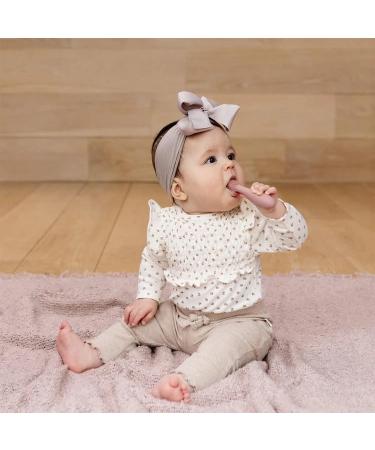 Shop ezpz Baby-Led Toothbrush in Blush - Perfect for Tiny Hands | International Shipping Available - Buy Online on GoSupps.com
