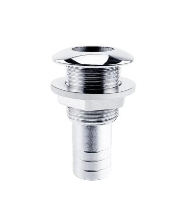 EEYAD 316 Stainless Steel Boat Thru-Hull Fitting Drain for 3/4" I.D. Hose
