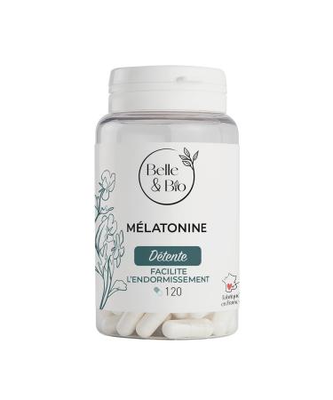 SEREIN SLEEP & FAST SLEEPING - Melatonin - Pill Box 120 Capsules - 2 Month Cure - Belle & Organic Food Supplement - Made in France
