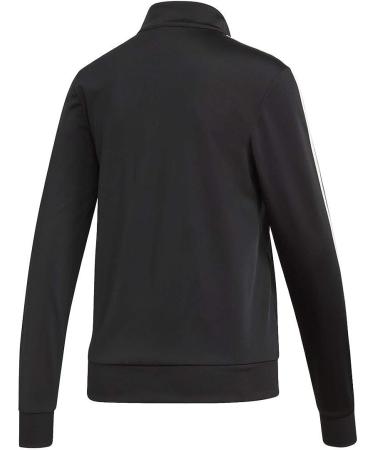 adidas Women's Essentials 3-Stripe Track Jacket - Medium - Black/White - Buy Online on GoSupps.com