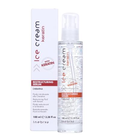 Inebrya Ice Cream Restructuring Serum with Keratin 3.38 Oz