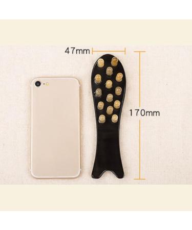 Buy Healvian 3-in-1 Wooden Hairbrush & Massage Combs for Women | Natural Horn Scalp Massager & Curling Tool - Buy Online on GoSupps.com