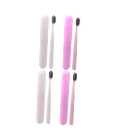 ULTECHNOVO 4pcs Toothbrush Set Household Toothpaste Toothbrush Head Travel PP Raw Material