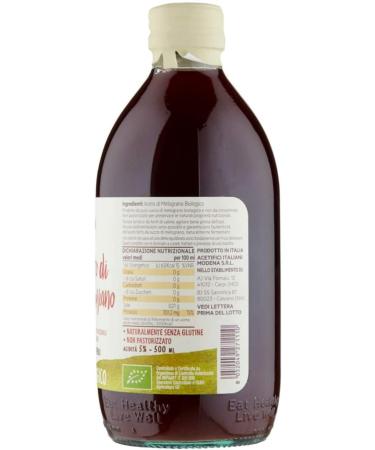 DeNigris Italian Pomegranate Vinegar naturally rich in polyphenols. A delicately flavored condiment ideal for vegetable accompaniments salads fish and sauces. 500 ml - Buy Online on GoSupps.com