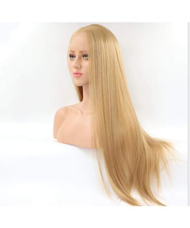 BGHJUE African Yellow Long Straight Synthetic Lace Front Wig - Soft Heat-Resistant Hair for Black Women - Buy Online on GoSupps.com