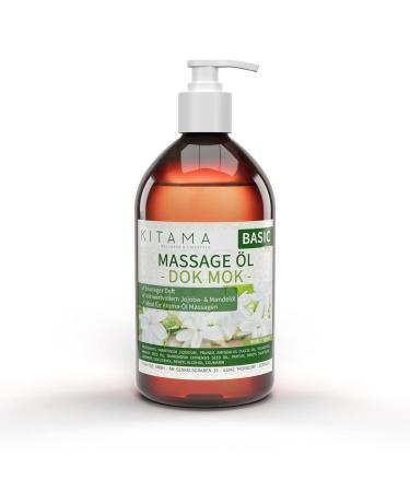 KitaMa massage oil aroma DOK MOK Thai water -jasmine - body oil for massages - care oil - aroma oil - nourishing relaxation oil - 500ml DOK MOK (water jasmine) 500 ml (1 Pack)