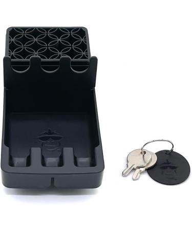 Stash Monkey Airtight Lockable Organizer Box with Tray & Rack - Ultimate Storage Solution for International Shipping - Buy Online on GoSupps.com