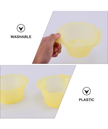 TOPBATHY Bol Teinture Capillaire et Bol M langeur 3 Pi ces Plastique Jaune Taille Moyenne pour Coloration Cheveux Maison et Salon Professionnel - Buy Online on GoSupps.com