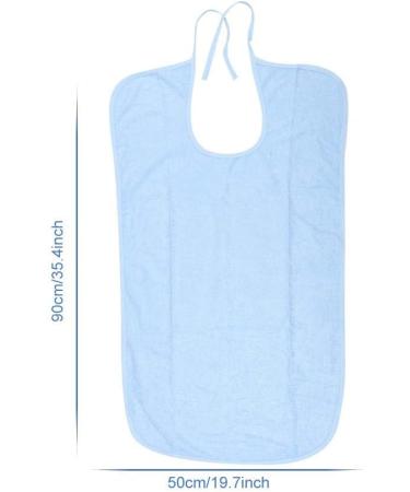 Adult Bib Skin-friendly Soft Waterproof Waterproof Bib Eating for(Light blue 50 * 90) - Buy Online on GoSupps.com