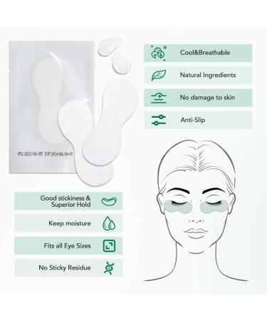 Lunamoon Eye Pads for Eyelash Extensions - 50 Pairs Gourd White | Ultimate Eyelash Lifting & Coloring Gel Patches - Buy Online on GoSupps.com