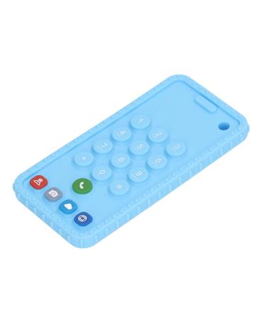 Buy Sensory Chew Toy - Cell Phone Shape Silicone Teether for Toddlers | Bright Blue Color Soft & Fun - International Shipping Available! - Buy Online on GoSupps.com