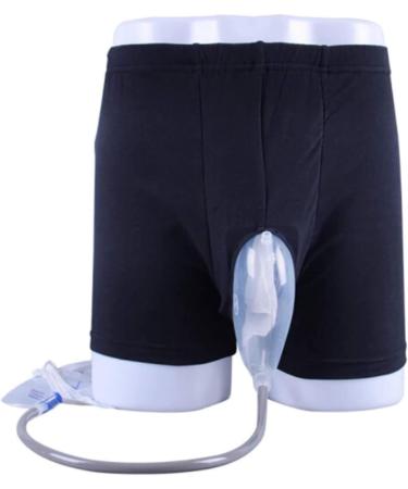 Wearable Urine Bag Incontinence Pants for Men Portable Leak Proof Urine Funnel Urine System Holder Bag Spill Proof Collector Urinary Drainage Stabilizatio Device Urine Collector (Size : Small (52-76 Small (52-76cm)