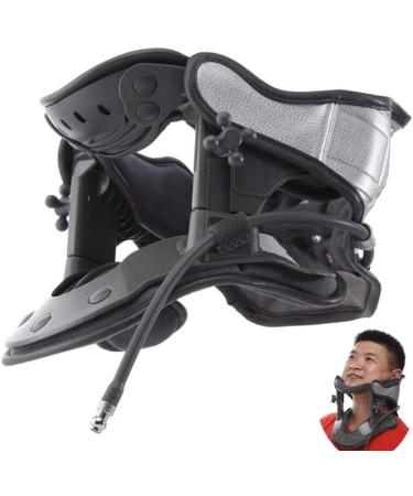 PRUJOY Inflatable Cervical Neck Traction Device Adjustable Neck Brace Neck Support for Spinal Alignment