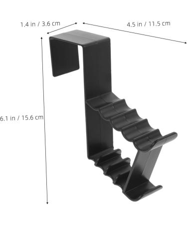 OUNONA 2pcs Door Hook Clothes Hangers Coat Rack Clothes Rack Hooks Door Hanger Abs Hang Clothes Front Door 15.60X11.50X3.60CMx2pcs Blackx2pcs - Buy Online on GoSupps.com