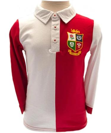 British & Irish Lions Rugby Baby/Toddler Rugby Shirt | Red/White | 2021 (18-24 Months)