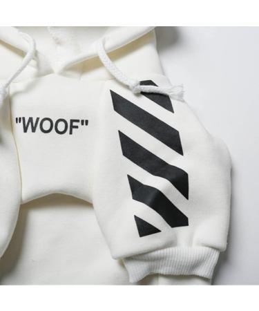 Stylish Dog Coats for Small Breeds - Winter Hoodies & Jackets for Schnauzer Corgi French Bulldog | XL White - Buy Online on GoSupps.com