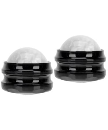 2 STK massage ball Massageball Office tool Face tools Etherry Oil Foot massager Small massage device Tool for muscle massage Hand ice hockey Set scroll wheel 6.5x6.1CMX2PCs different colors 2 pieces