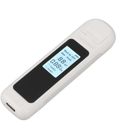 Breathalyzer Alcohol Tester High Accuracy LCD Display USB Charging Portable Automatic Shutdown Breath Alcohol Tester for Home Personal (White) - Buy Online on GoSupps.com