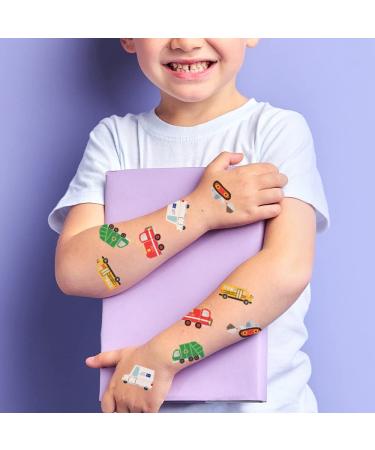 Beep Beep Variety Set of 25 Kids Temporary Tattoos - Waterproof Metallic Boys Car and Truck Flash Tattoos - Perfect Boys Party Favor - Buy Online on GoSupps.com