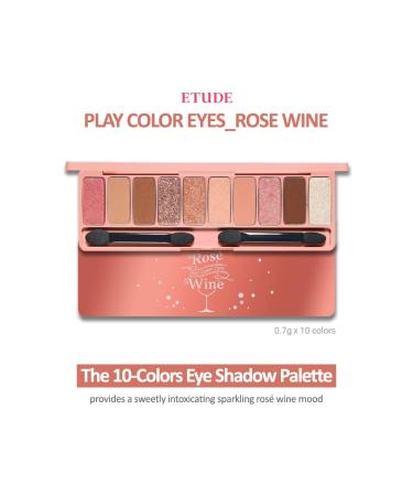 ETUDE Play Color Eyes Rose Wine (21AD) | 10 Color Eye Shadow Palette - Matte, Shimmer & Glitter | Kbeauty - Buy Online on GoSupps.com