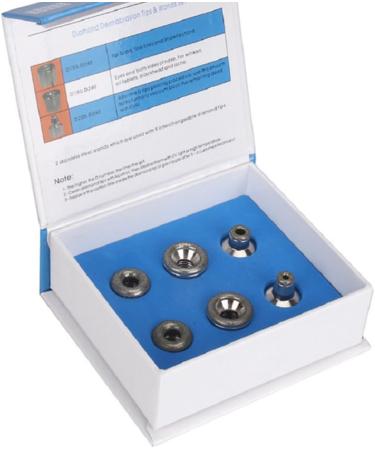 FRCOLOR Diamond Dermabrasion Replacement Tips - 1pc Microscopic Carving Head for Smooth Skin | 9.5x8.5cm White - Buy Online on GoSupps.com