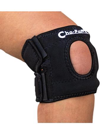 Cho-Pat Knee Stabilizer Maximum Supported Pain Relief for Patellar Tendonitis Arthritic Knees and Overuse Syndromes Right Medium Right Knee - Medium (14"-16") Black