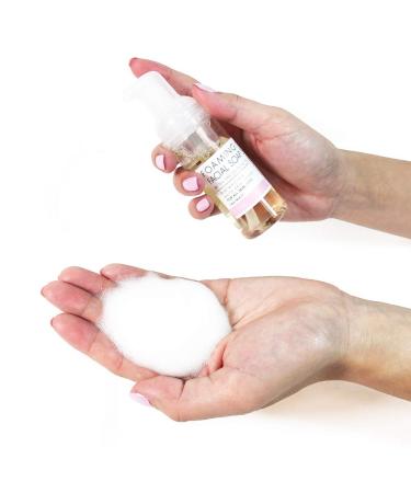 Tea Tree & Rose Foaming Facial Soap - Organic Acne Cleanser | Soothes Redness & Improves Complexion - 1.8oz - Buy Online on GoSupps.com