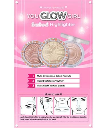 J.CAT BEAUTY Bella Rose Baked Highlighter - You Glow Girl - Buy Online on GoSupps.com